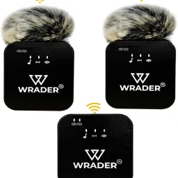 Professional Grade Dual Microphone with Muff Superior Reduction Wireless Microphones for Android Mobiles for VLOGS and YOUTUBERS-5