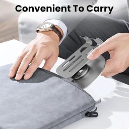 Wicrotec 360°Rotating Phone Holder for Desk, Portable & Foldable Cell Phone Stand Mobile Holder image 4