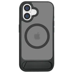 Croma TPU Back Cover with Tempered Glass for Apple iPhone 16 Plus (Magsafe Compatible, Matt Black)-11