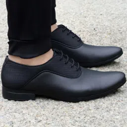 Synthetic Leather |Lightweight|Comfort|Summer|Trendy|Walking|Outdoor|Daily Use Lace Up For Men-image-15