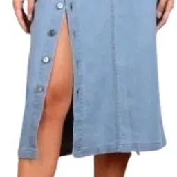 Women Self Design Regular Blue Skirt-image-44