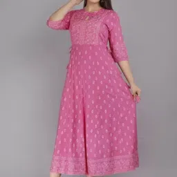 Printed Viscose Rayon Stitched Anarkali Gown-picture-11