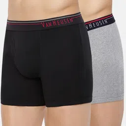 van heusen Pack of 2 Antibacterial And Colour Fresh Solid Men Trunk-picture-3