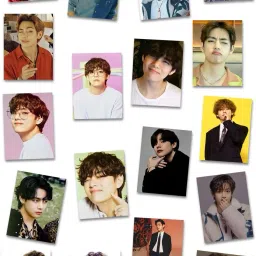 BTS V PACK OF 18 MATT LAMINATED LOMO CARDS 3X4 INCH EACH Post Card-12