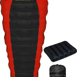 Bigoty Red Camping, Travelling, Light Weight and Pillow Sleeping Bag-image-3