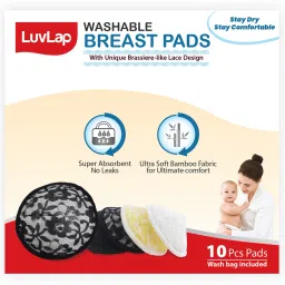 Natural Bamboo Washable Pastel Shades, Laundry Bag Nursing Breast Pad-image-36