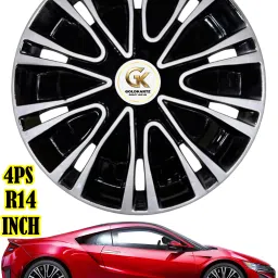 CAR WHEEL CAP/ WHEEL COVER ROVER DEGINE "SILVER_BLACK_COLOR" 14 INCH Wheel Cover For Maruti Swift Dzire, Swift, Figo, KUV 100, Xcent, Vista, Ritz, Amaze, Indigo, Micra, Celerio, Brio, Grand i10-66