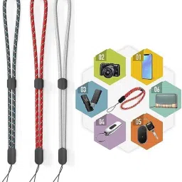 DOKMOE 3pcs Wrist Lanyard Adjustable Length, Multipurpose Hand Wrist Strap Strap-image-90