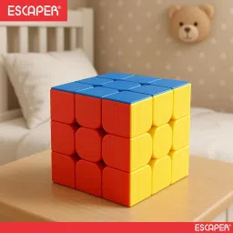 escaper Assorted 3x3 Smooth Cube Puzzle for Kids image 2