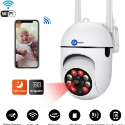 Grousale 3 MP FHD WiFi Indoor Mini Fox PTZ Color Night Vision, 360 View, Alarm, Motion Security Camera image 2