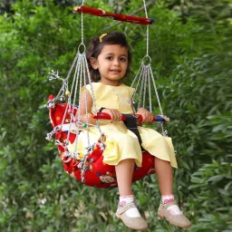 Cotton Baby Swing Jhula for 1-3 Year Old Baby with Safety Belt Suitable for Home Swings-image-60