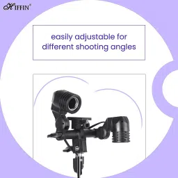 Hiffin ®E27 Bulb Holder 2 in 1 Set of 5 Pcs Photo Studio Bulb Holder Translucent Reflector Umbrella image 3