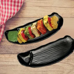 (Pack of 2) Serving Platter for all type of snacks Sizzler Tray-picture-2