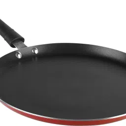 Non-Stick Aluminum Flat Tawa | Dosa Tawa | All in One with Soft Touch Handle Tawa 26 cm diameter-7