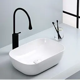 WHITE WASH BASIN WASH BASIN PLANE WHITE GLOSSY Table Top Basin-image-19