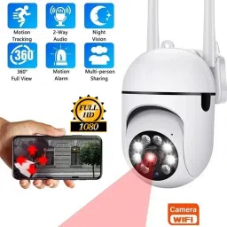Bzrqx | Wi-Fi Outdoor CCTV Camera 1080p Wireless PTZ Bulb Shape Indoor Security Camera-picture-27