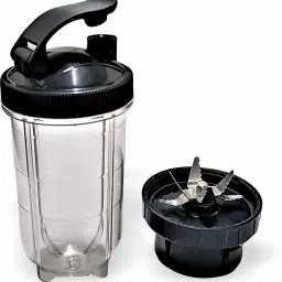 su-mix Big Bullet Juicer Jar for Mixer Grinder 1 Jar (530 ML) with gym sipper cap Mixer Juicer Jar image 2