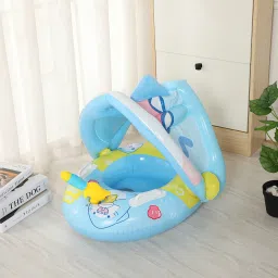 Thicken Inflatable Kids Pool Float with Canopy Pirate Ship Floaties for 3-6 Inflatable Swimming Pool-image-82
