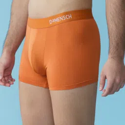 damensch Deo-Soft Micro Modal Orange Solid Men Trunk image 4