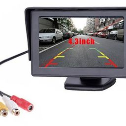 GH GENERIC HUB Digital 4.3" TFT LCD Screen Rear View Monitor for Universal Cars Vivid Image Display for Parking and Car Reverse Dashboard Standing Video Output image 1