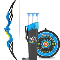 Archery Set Outdoor Hunting Game with 3 Suction Cup Arrows, Barebow-picture-13