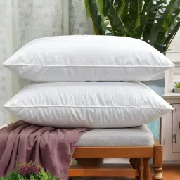 LUXURY Polyester Fibre Solid Sleeping Pillow Pack of 2-image-70
