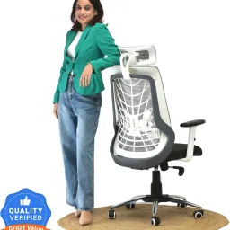 Kyro Ergonomic Chair with 3 Years Warranty, Home Desk Office Chair, Mesh Office Executive Chair-12