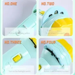 countrylink Mini Flashlight Projector for Kids 48 Pictures ,6 Slides & Bright Colours image 5