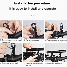 nsv 70032 Bicycle Cycle Front Handle bar Handlebar Extender Mount Bicycle Handle Grip image 4