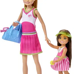 barbie Stacie & Chelsea Tennis Playset with 2 Dolls, Net & 5+ Accessories-picture-39