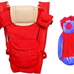 High Quality Baby Carry Bag with 4 in 1 Strong Strip Belt and 2 Beautiful Taddy Shape Bottle Cover Baby Carrier-image-8