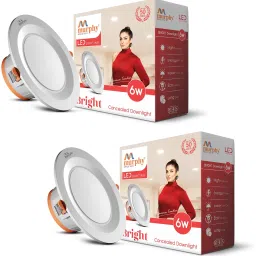 LED 6W BRIGHT Concealed box down light (Warm White , Pack of 2) Recessed Ceiling Lamp-19