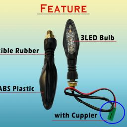 generox Front, Rear LED Indicator Light for Bajaj Pulsar 200 NS DTS-i image 2