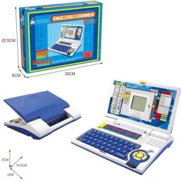 jr club Educational Computer ABC/123 Learning Kids Laptop with LED Display Learning Toy image 4