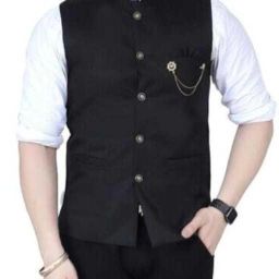 Men Solid Nehru Jacket-picture-8