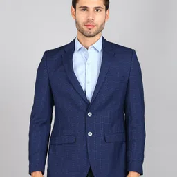 raymond Men Checkered Single Breasted Formal Blazer-picture-29