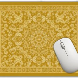 ELIFF Persian Design Honey Gold Mouse Pad (L190mm*B229mm*H3mm) Mousepad-image-94