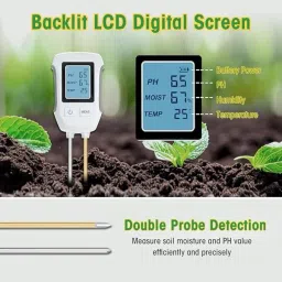 verilux Professional 5 in 1 Soil Meter for Moisture PH Temp Light Soil Test Kit image 3