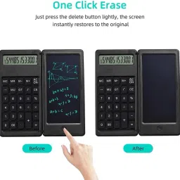 igadg 2 in 1 Smart Calci Foldable Calculator & Writing Tablet Pad Combo BasicCalculator image 4