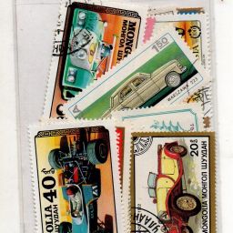 25 Different World Wide Great Old Cars Postage stamps Rare Lot Stamps-image-39