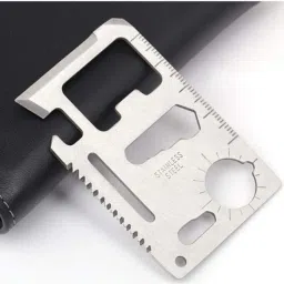 Multi-Purpose 11 In 1 Credit Card Size Wallet Ninja Pocket Tool-Silver Camping & Hiking Camping Tool Kit-image-78