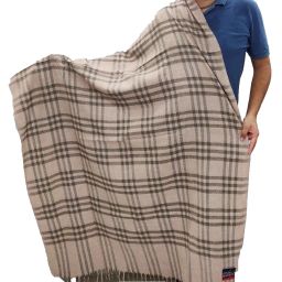 Vrinde Wool Checkered Men Shawl-image-4