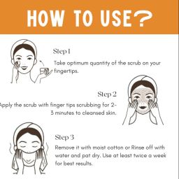 biocare papaya scrub enriched with Vitamin E, Glycerin & Aloe veraScrub image 3