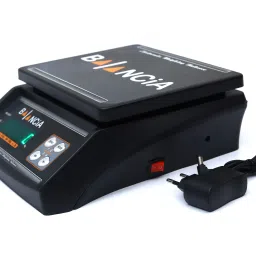 Skeisy rivox weight machine capacity up to 30kg to 1gm with double display(black) Weighing Scale image 2