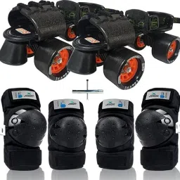Insane Intact Adjustable Roller Blade Skates Suitable for Age Group (6-14 Years) Skating Kit-14