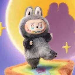 Kawaii Labubu toy Blue Plush Toy – Soft Bunny Keychain Figure for Kids & Adults - 12 mm-20