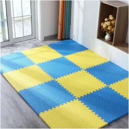 Exercise Mat, Interlocking, Protective Flooring for Gym for Workouts (64 SqFt) 12 mm Yoga Mat-image-29