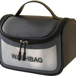 Women Black Cosmetic Bag-image-43
