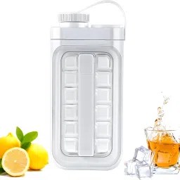 Ice Maker 2 in 1 Portable Ice Mold Bottle 17 Ice Cubes White Silicone Ice Cube Tray-image-78