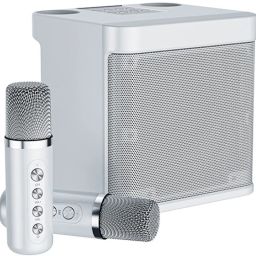 dkian YS203 Portable Karaoke Dual Mic Bluetooth Speaker Stereo Bass Subwoofer Party 100 W Bluetooth Party Speaker-40